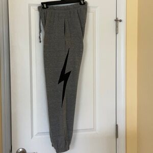 Aviator Nation Bolt Sweatpants - Heather Gray